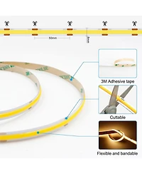 Lofree Dimmable Remote Control Flexible Led Strip Lights, Set of 2