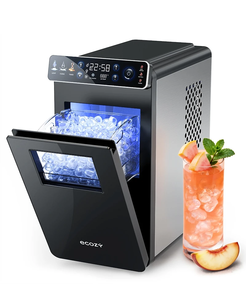 Ecozy Chillio 26 lb Countertop Ice Maker, Portable Self-Cleaning Machine