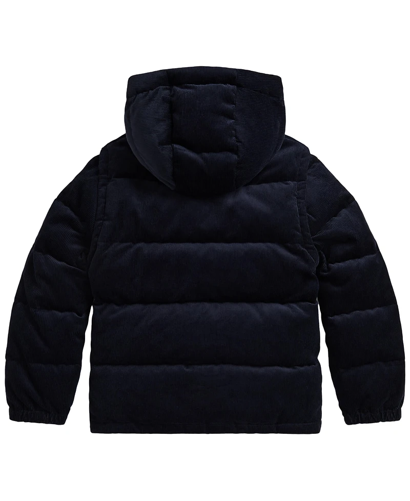 Polo Ralph Lauren Boys' 8-20 Convertible Corduroy Down Jacket