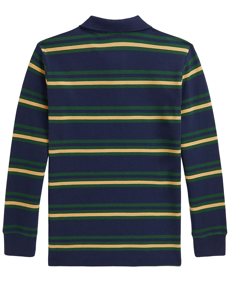 Polo Ralph Lauren Boys' 8-20 Striped Cotton Mesh Shirt