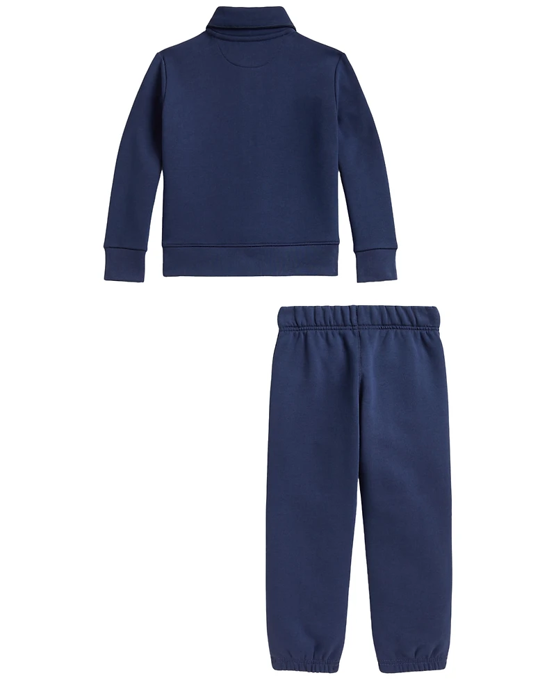 Polo Ralph Lauren Boys' 2T-7 Sportsman Fleece Sweatshirt and Pants, 2-Piece Set