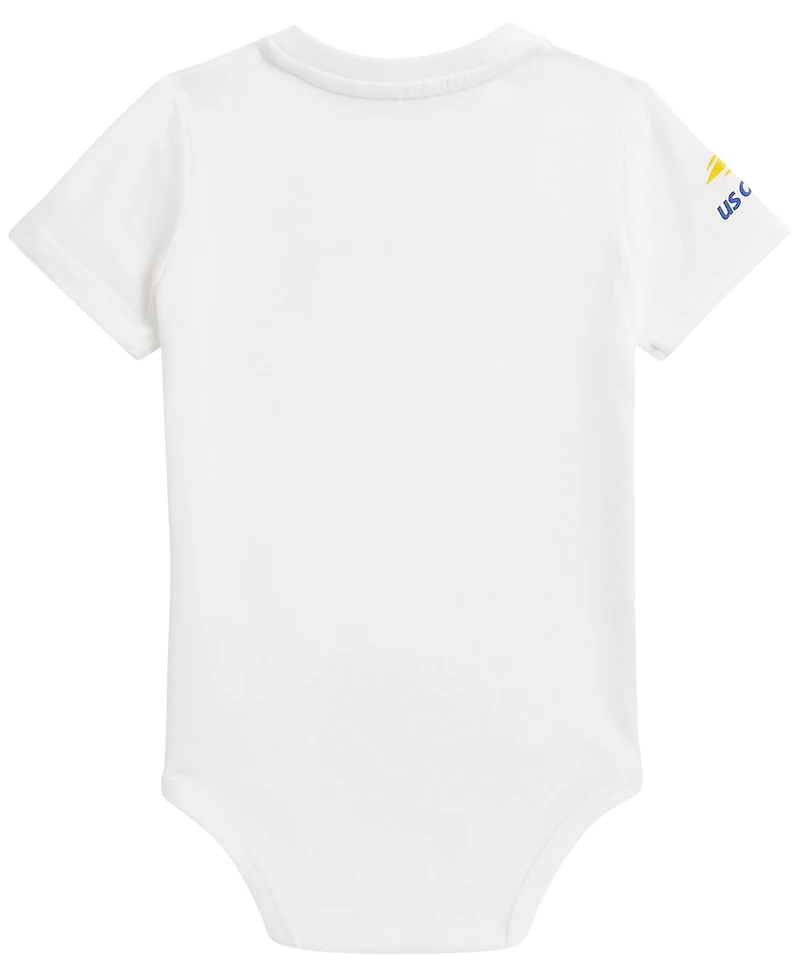 Polo Ralph Lauren Baby Boys' and Girls' Us Open Bear Cotton Bodysuit