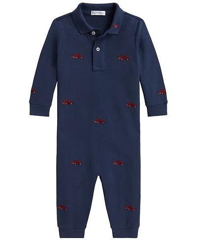 Polo Ralph Lauren Baby Boys' Truck-Embroidered Cotton Coverall
