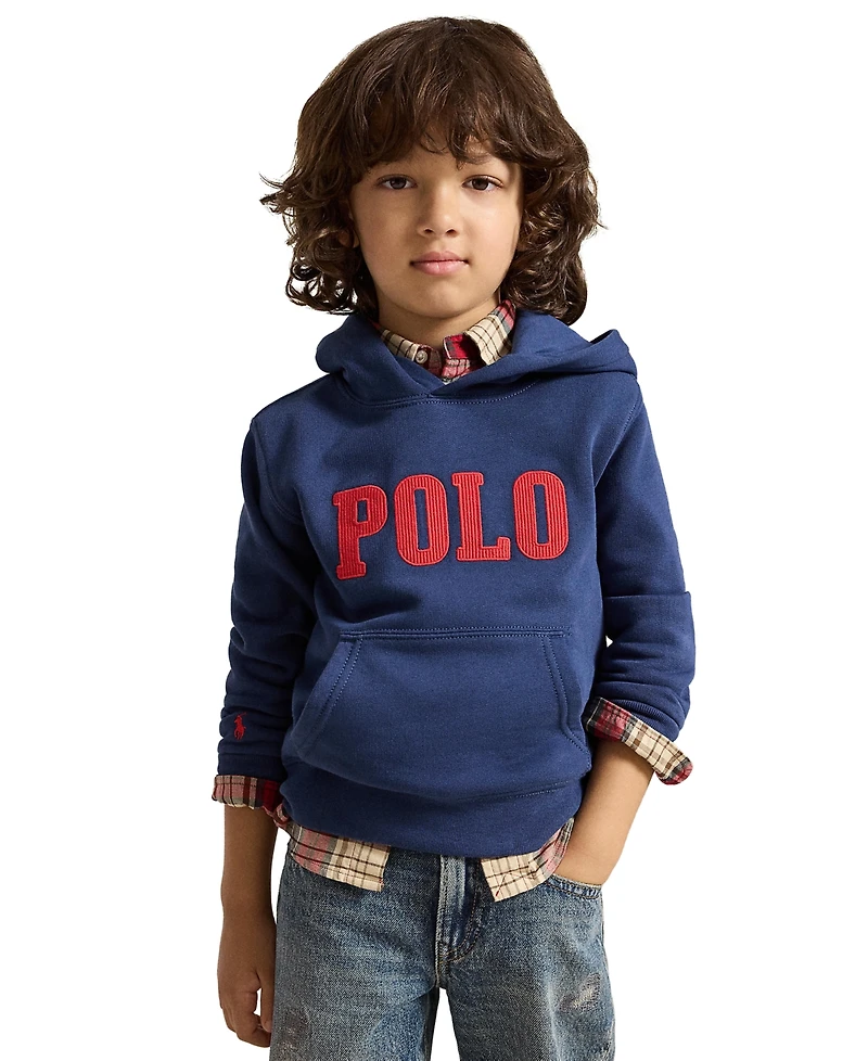 Polo Ralph Lauren Boys' 2T-7 Logo Fleece Hoodie