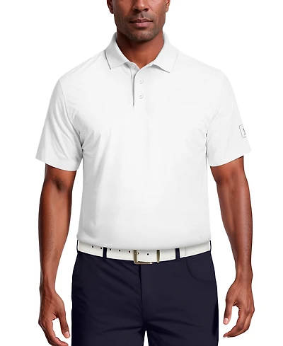 Pga Tour Men's Solid Cooling Texture Polo Shirt