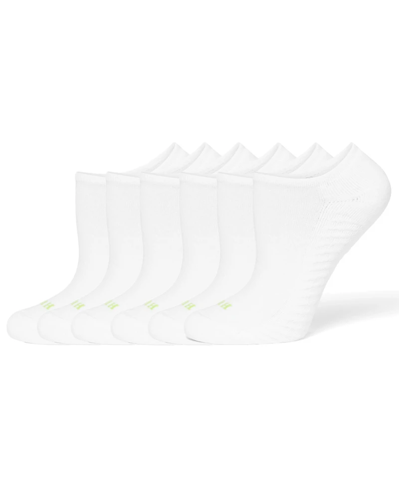 Hue Women's Massaging No Show 6 Pack Socks
