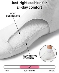 Hue Women's Quarter Top 6 Pack Socks