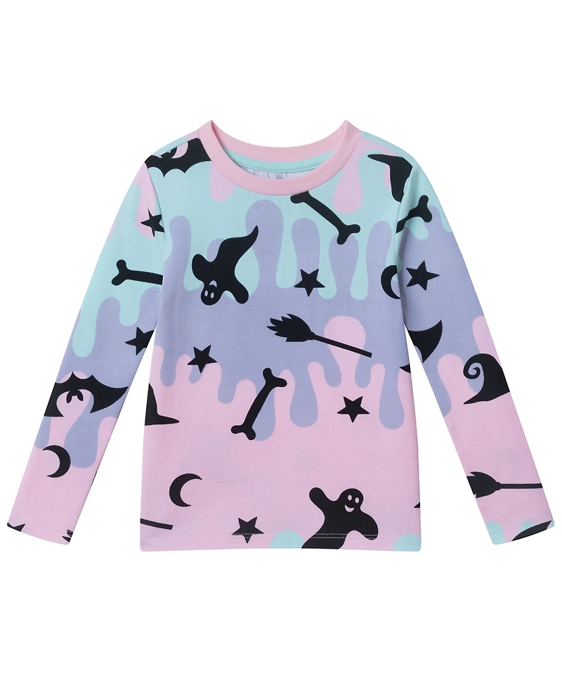 Andy & Evan Toddler Girls' 2T-4T Pumpkin Print Pajama, 2-Piece Set