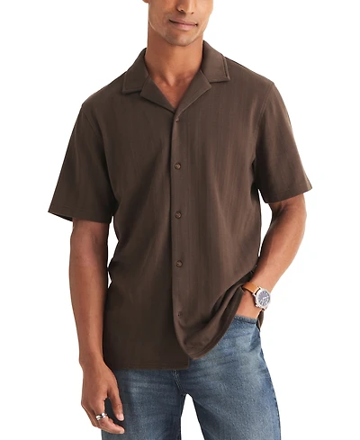 Nautica Men's Jacquard Short-Sleeve Polo Shirt