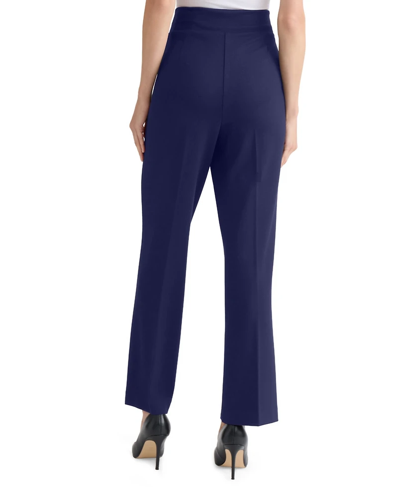 Jones New York Petite Pintuck Straight-Leg Trousers