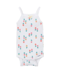Gerber Baby Girls 4-Pack Sleeveless Bodysuits, Berries, 6-9 Months