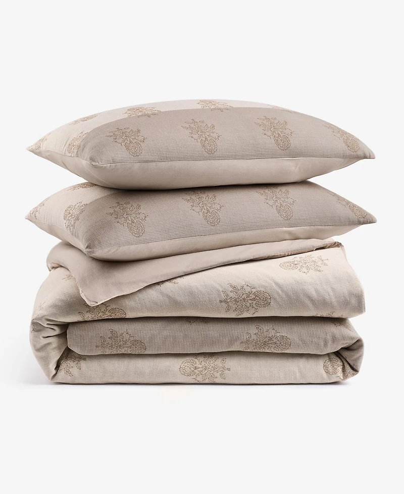 Oake Woven Floral Block 3-Piece Comforter Set, King, Macy's Exclusive