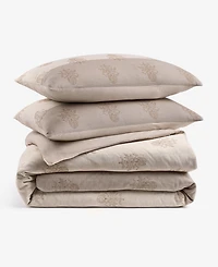 Oake Woven Floral Block 3-Piece Comforter Set, King, Macy's Exclusive