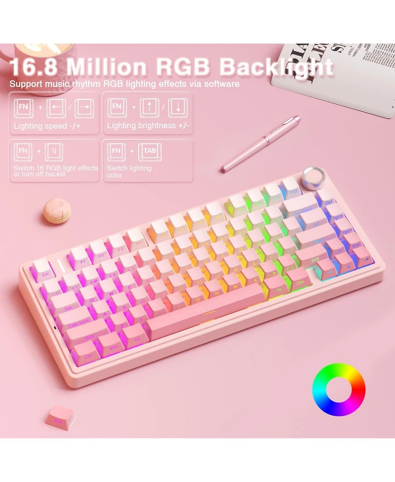 Lofree F75Pro Wireless Hot-Swappable Rgb Gaming Keyboard