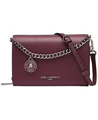 Karl Lagerfeld Paris Lourdes Mini Leather Crossbody