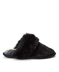 Dearfoams Women's Halloween Velour Scuff Slippers