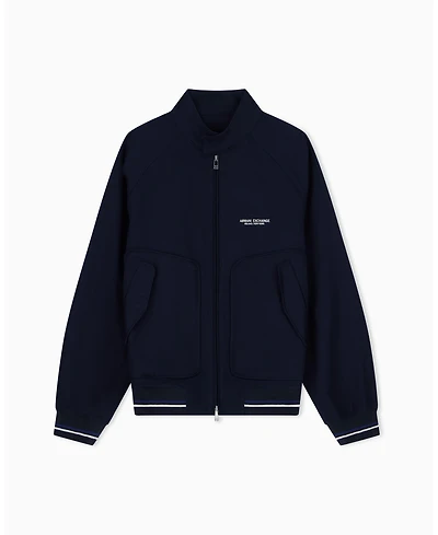 A|X Armani Exchange Men's Twill Bomber with Piping Jacket