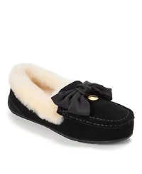 Dearfoams Women's Fireside by Mel Dream Bow Moccasin Slippers