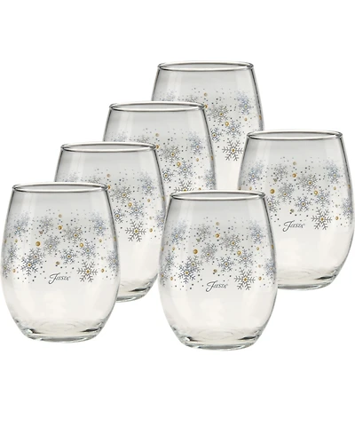 Fiesta Snowflakes Stemless Wine Glasses, Set of 6, Exclusively at Macy's