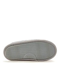 Dearfoams Women's Pink Bow Teddy Scuff Slipper