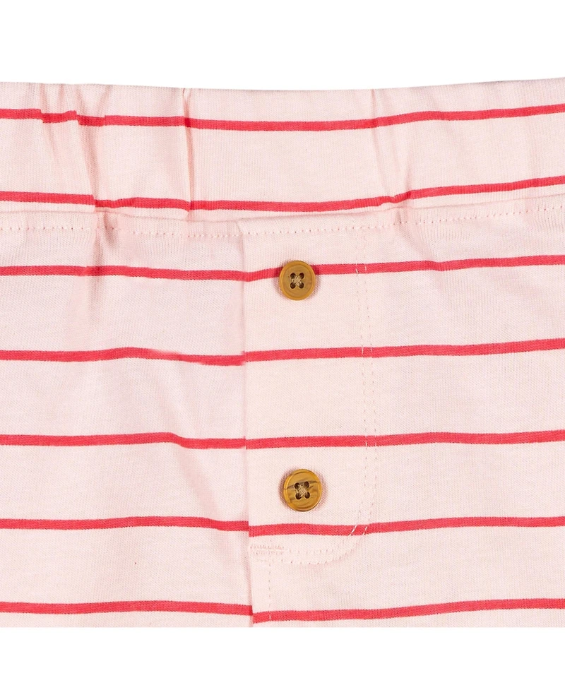 Gerber Baby Girls 3-Pack Shorts, Coral, 0-3 Months
