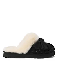 Dearfoams Women's Fireside by Sydney Dream Bow Scuff Slippers