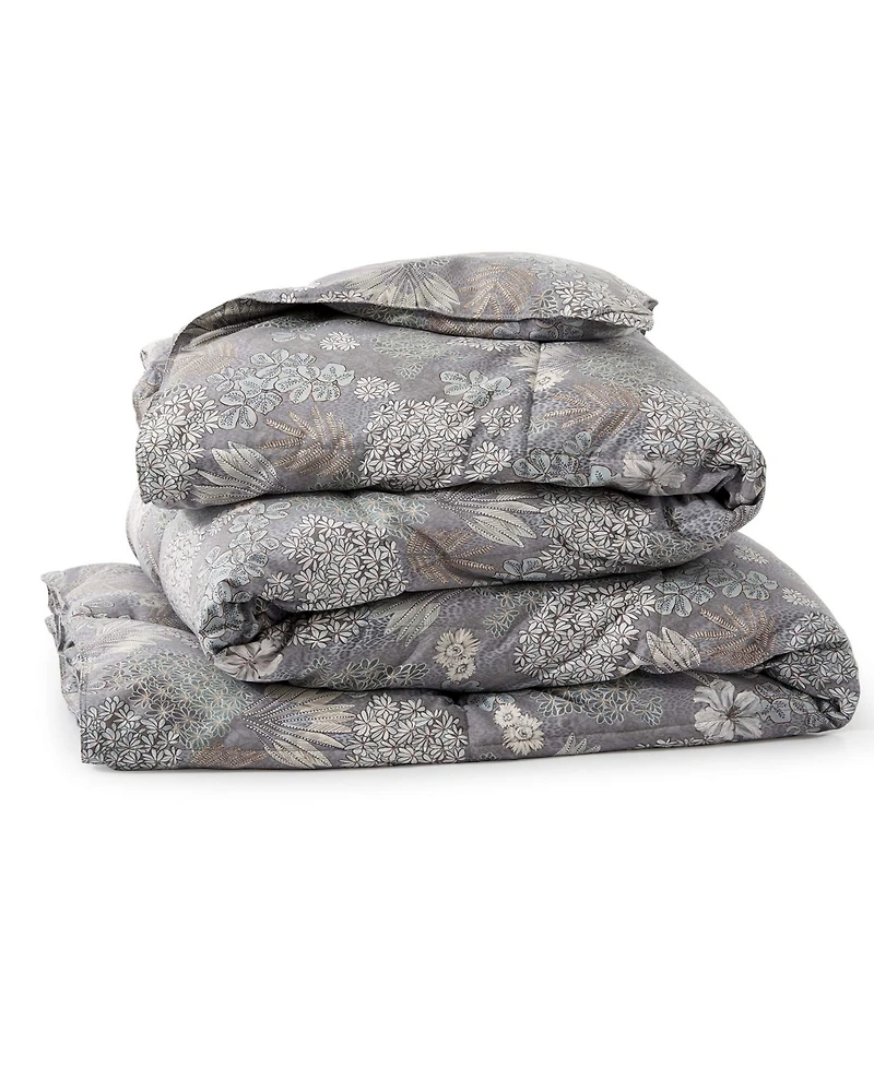 Unikome Printed All Season White Goose Feather Fiber Comforter