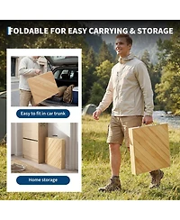 44"x22" Wood Folding Picnic Table