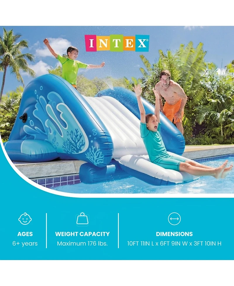 Intex Kool Splash Inflatable Play Center Swimming Pool Water Slide (2 Pack)