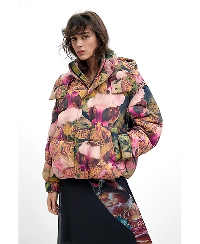 Desigual Women's Padded Coat Hood M. C. Lacroix