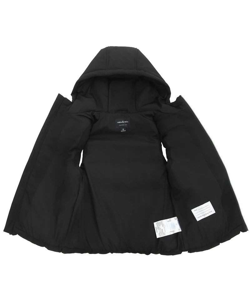 Rokka&Rolla RokkaandRolla Boys' Everett Hooded Puffer Vest, 4-18