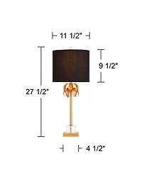 Vienna Full Spectrum Monaco 27 1/2"H Crystal Table Lamp w/ Dimmer