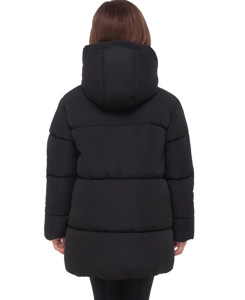 Rokka&Rolla Girls' Madison Longline Hooded Puffer Jacket, Sizes 4-18