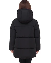 Rokka&Rolla Girls' Madison Longline Hooded Puffer Jacket, Sizes 4-18
