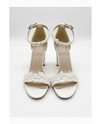 Forever and Always Shoes Women's Lirielle Lace Wedding Heels