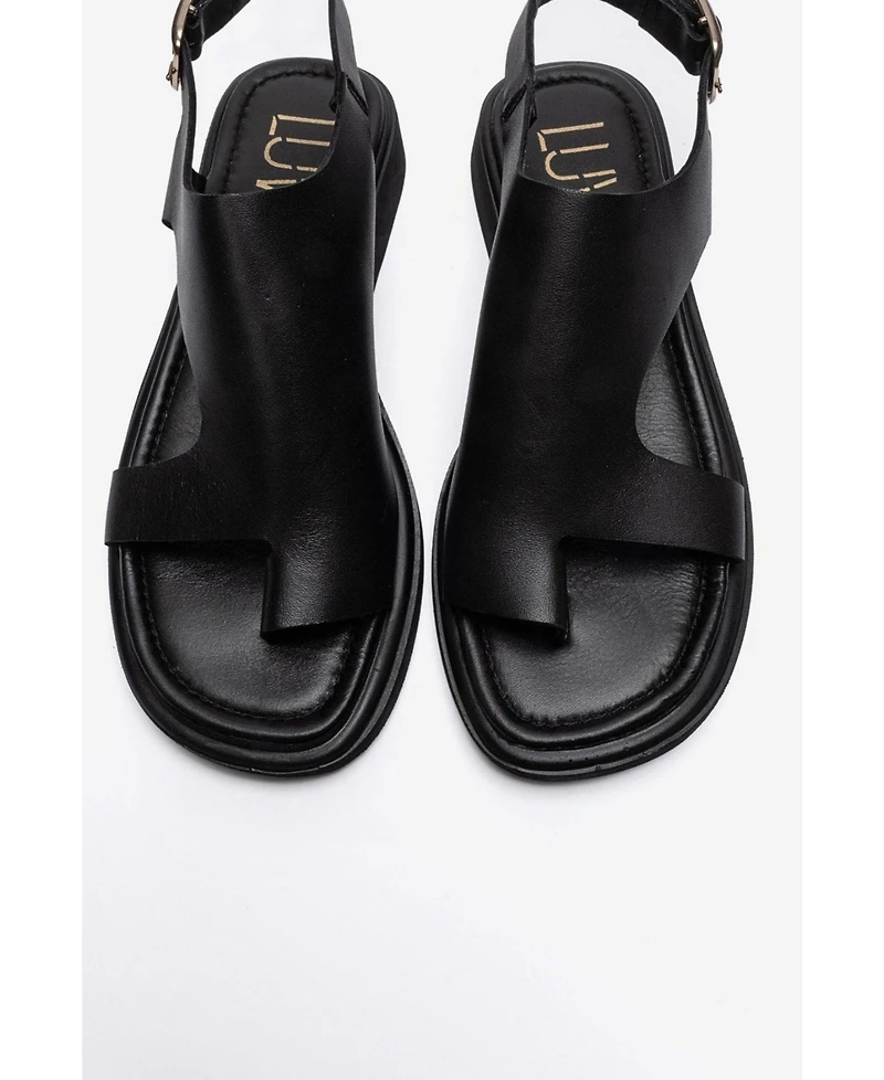 Forever and Always Shoes Women's Burley Leather Slingback Sandal
