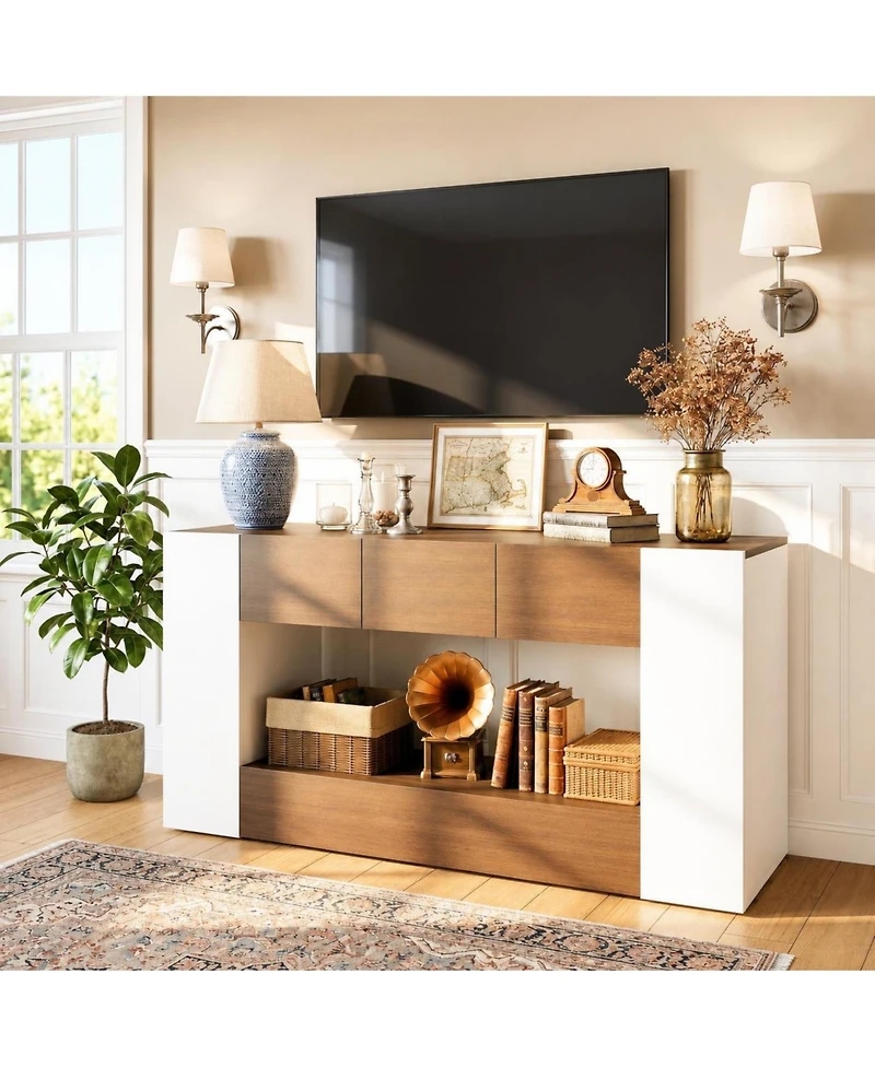 63" Farmhouse Tv Stand for TVs Up to 70