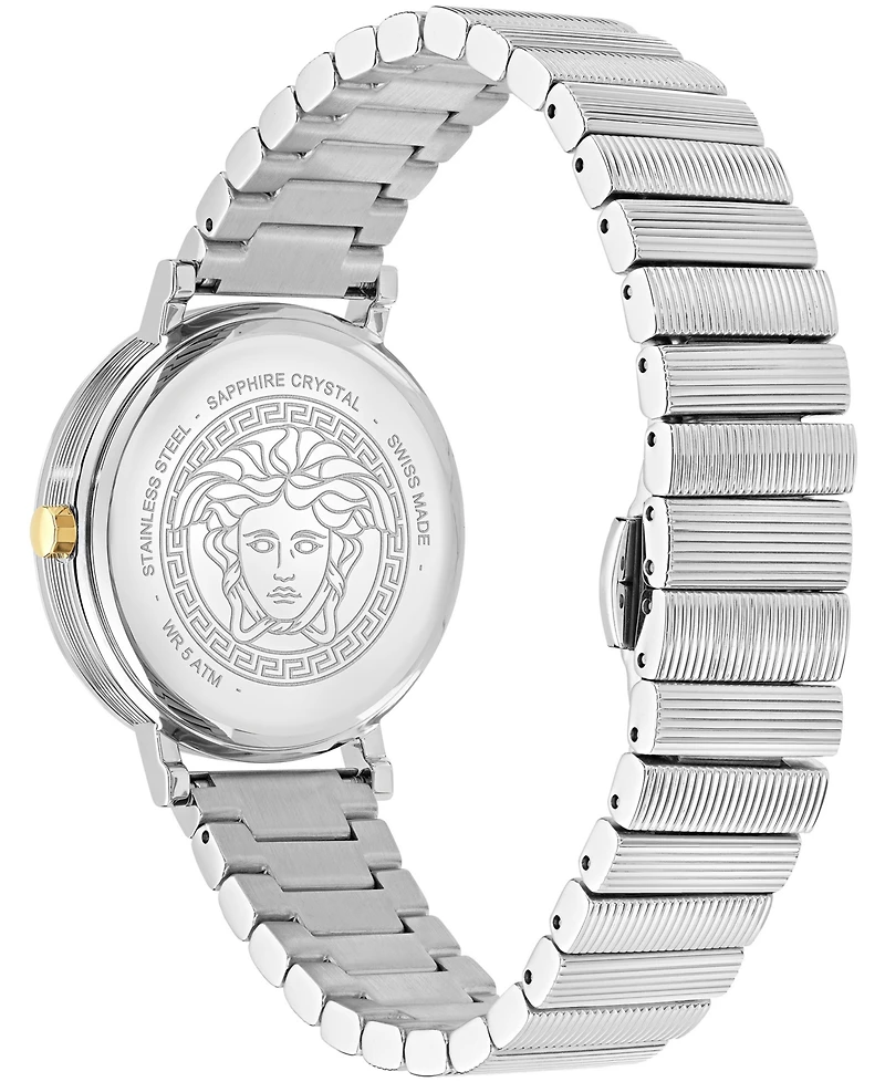 Versace Women's V-Libra Silver Stainless Steel Bracelet Watch 35mm