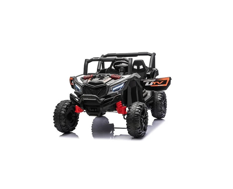 Yobtop 12V 7Ah Remote-Control Two-Mode Kids Electric Utv Ride-On Car, Ages 3+