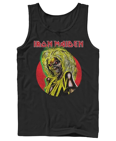 Fifth Sun Men's Iron Maiden Eddie Red Circle Vintage Graphic Tank Top
