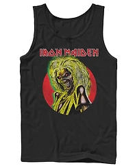 Fifth Sun Men's Iron Maiden Eddie Red Circle Vintage Graphic Tank Top