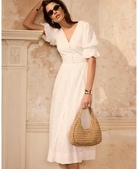 Mint Velvet Women's Checked Midi Dress
