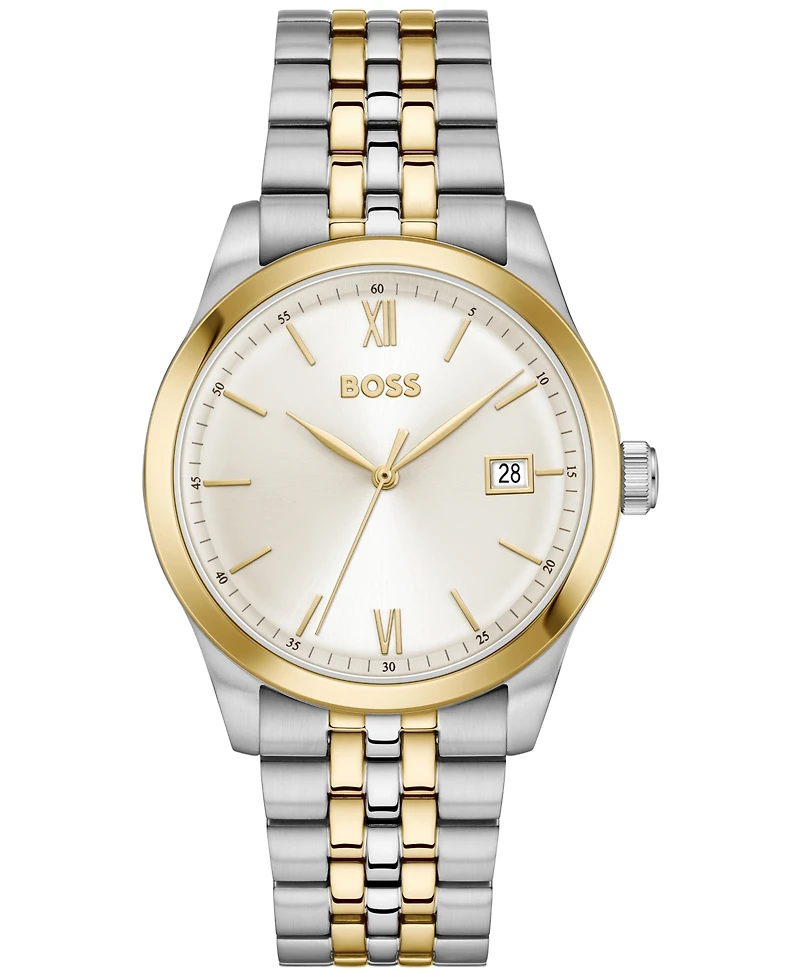 Hugo Boss Men's Langford Quartz Two-Tone Stainless Steel Watch 39mm