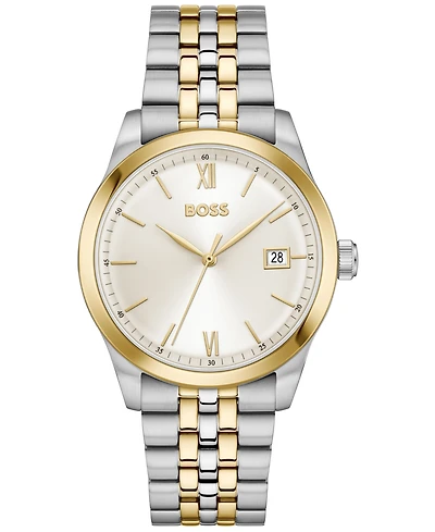 Hugo Boss Men's Langford Quartz Two-Tone Stainless Steel Watch 39mm