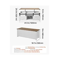 Slickblue Farmhouse Lift Top Coffee Table with Hidden Storage Compartment