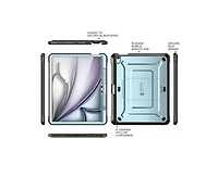 Ub Pro Rugged Case for the iPad Air 13" (2024) – Built-In Screen Protector, Kickstand, 20 ft Drop Protection