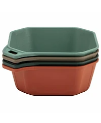 Piscifun 9 Piece Nesting Outdoor Camping Tableware Set With Mixing Bowl Portion Markings