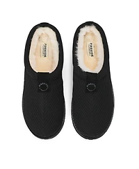 Dearfoams Men's Grafton Allday Knit Water Repellent Clog Slippers