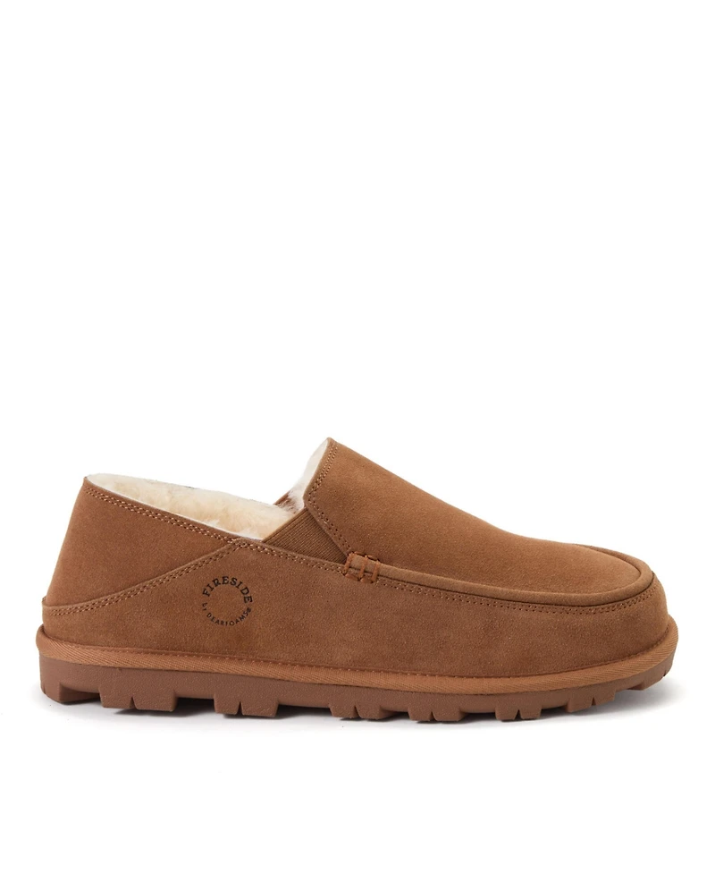 Dearfoams Men's Shepparton Loafer Water Repellent Slippers