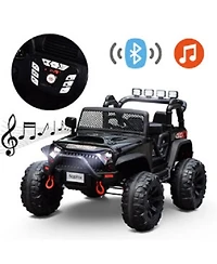 Yobtop 12V Remote Control 2-Seat Electric Ride-On Truck, 100 Lbs. Capacity, Ages 5+